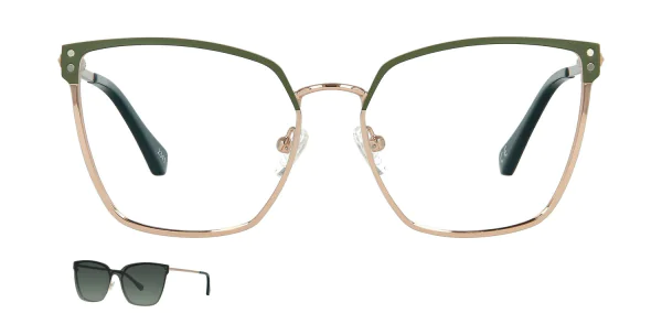 Optical frame with clip-on TONNY 48415C3-CL1