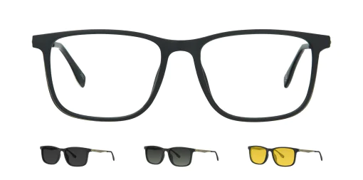 Optical frame with clip-on TONNY 48365C2-CL3