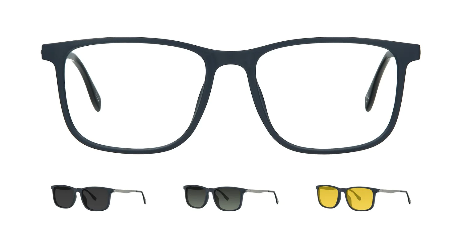 Optical frame with clip-on...