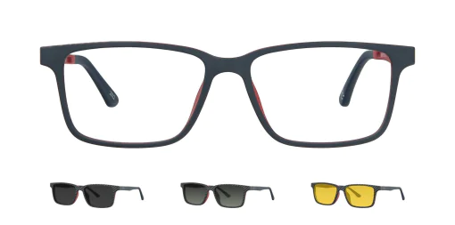 Optical frame with clip-on TONNY 48367C3-CL3