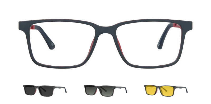 Optical frame with clip-on TONNY 48367C3-CL3