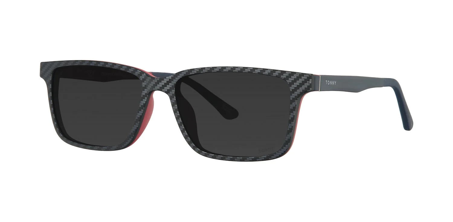 Optical frame with clip-on TONNY 48367C3-CL3