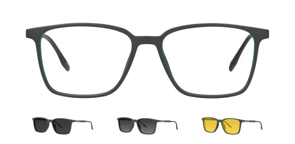 Optical frame with clip-on TONNY 48370C3-CL3