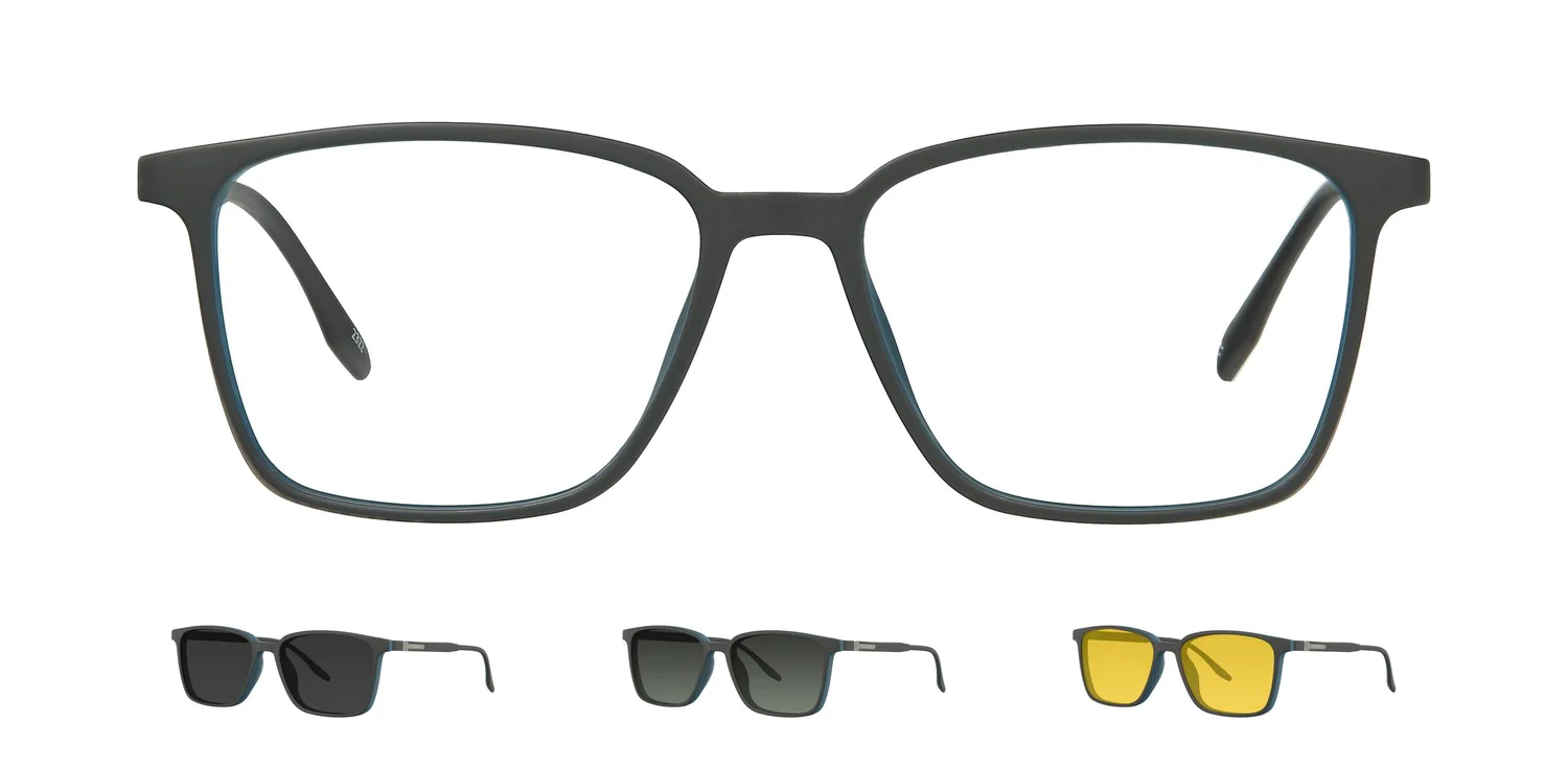 Optical frame with clip-on...