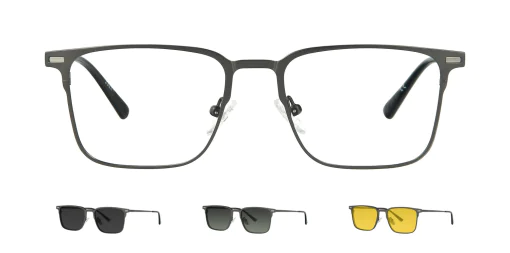 Optical frame with clip-on TONNY 48390C3-CL3