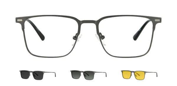 Optical frame with clip-on TONNY 48390C3-CL3