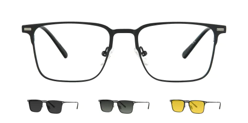 Optical frame with clip-on TONNY 48390C1-CL3