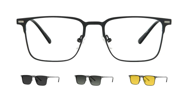 Optical frame with clip-on TONNY 48390C1-CL3