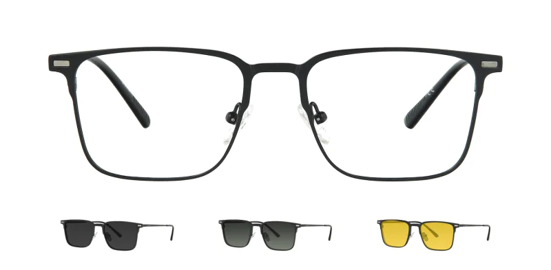 Optical frame with clip-on TONNY 48390C1-CL3