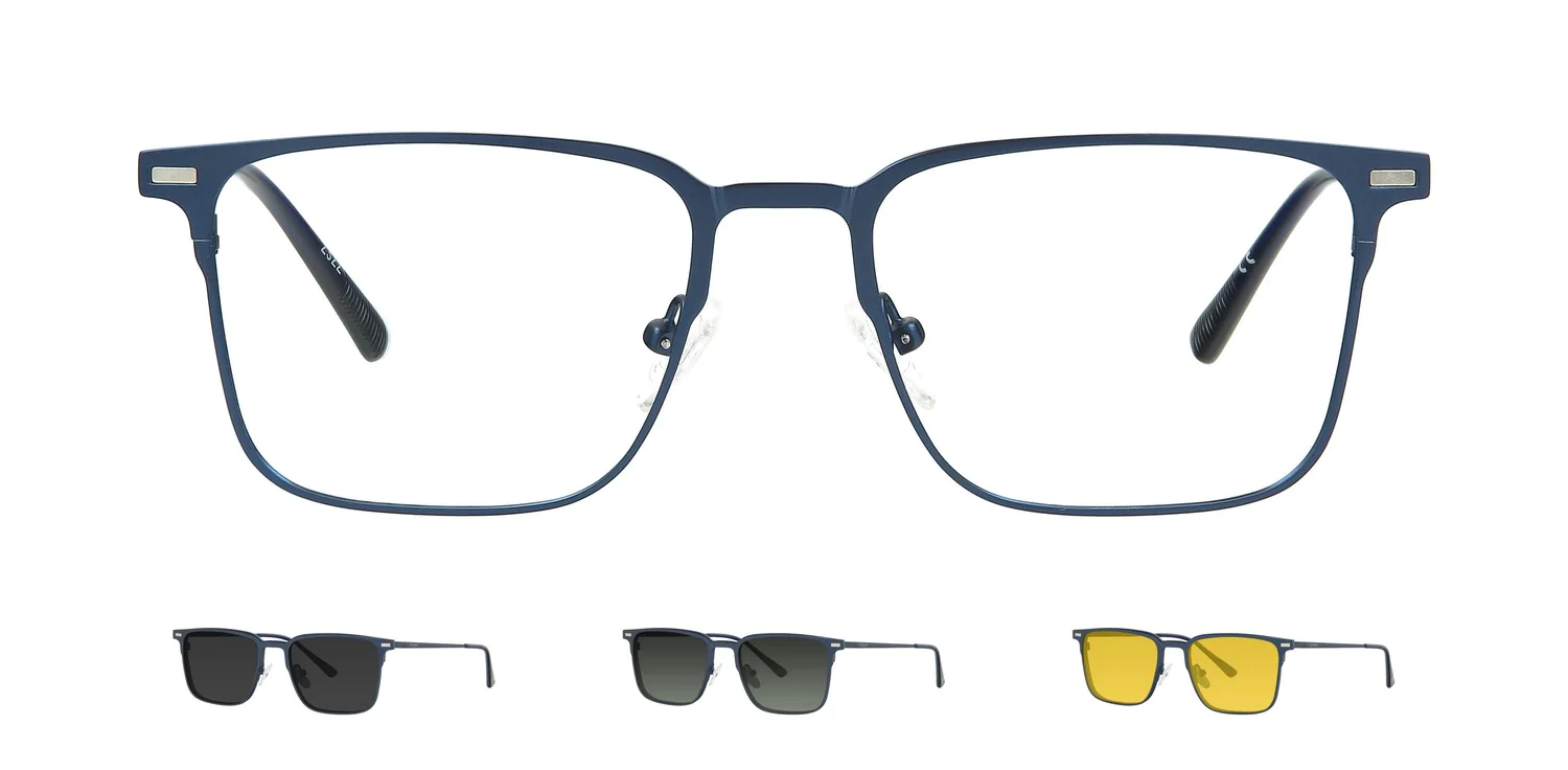 Optical frame with clip-on...