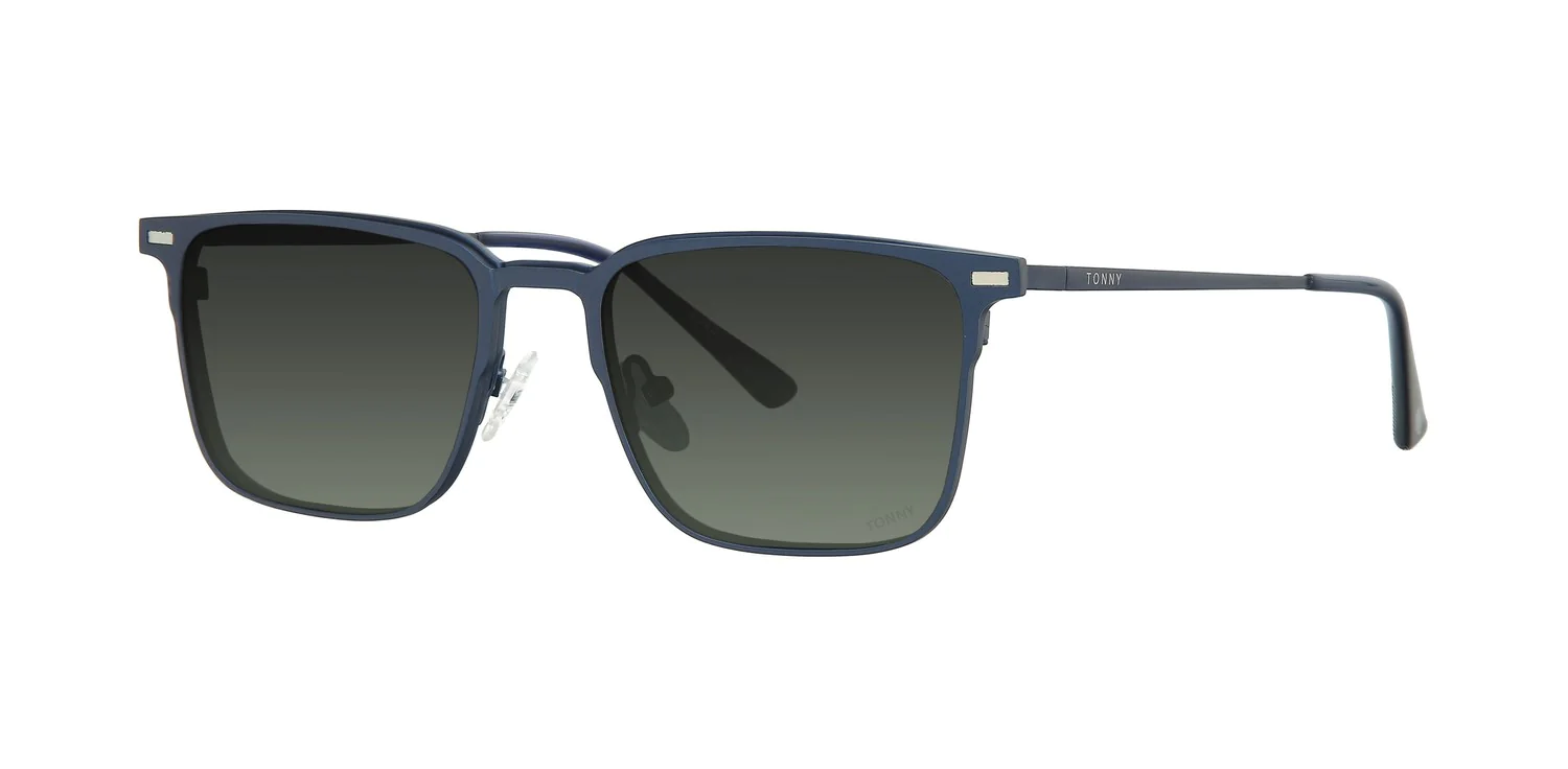 Optical frame with clip-on TONNY 48390C2-CL3