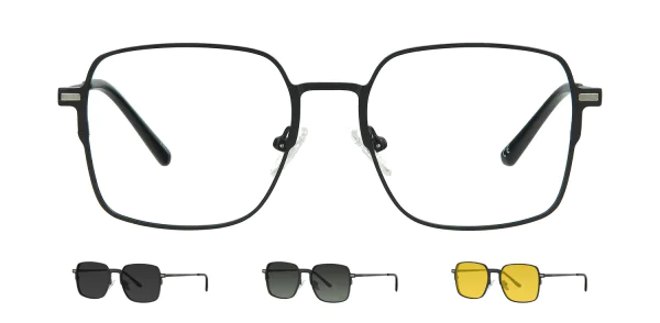 Optical frame with clip-on TONNY 48391C1-CL3