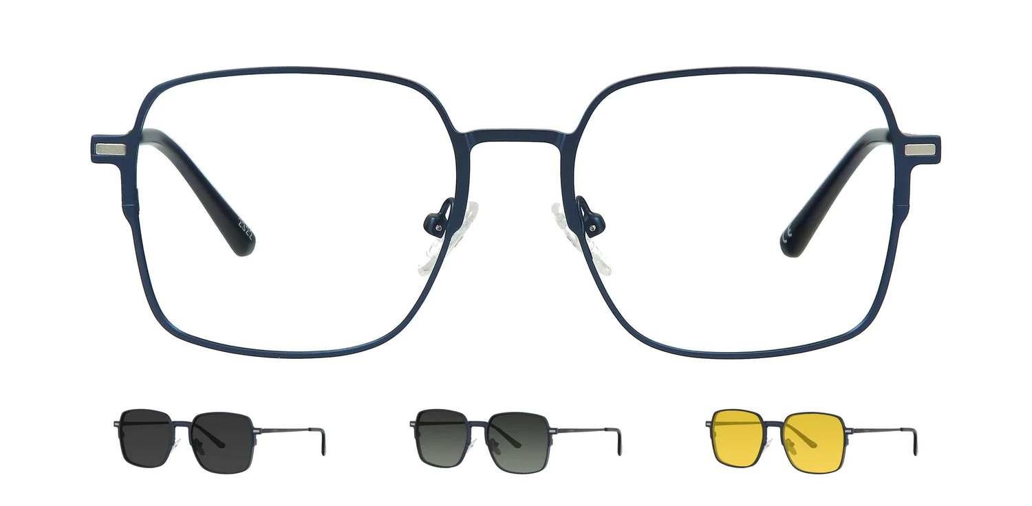 Optical frame with clip-on...