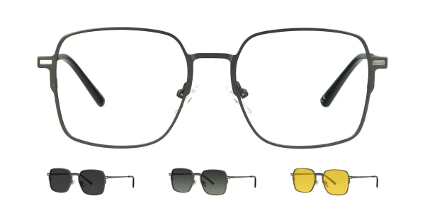 Optical frame with clip-on TONNY 48391C3-CL3