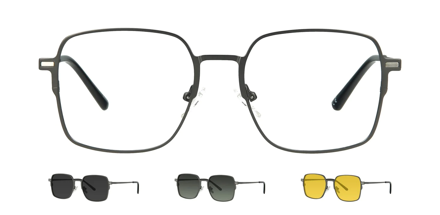 Optical frame with clip-on...