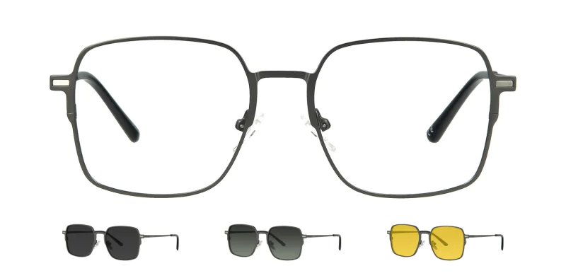 Optical frame with clip-on TONNY 48391C3-CL3