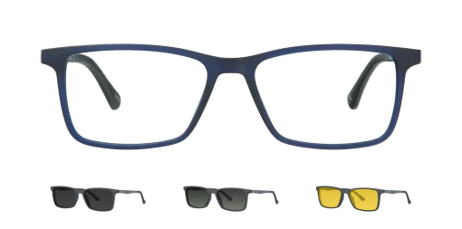 Optical frame with clip-on TONNY 48368C2-CL3
