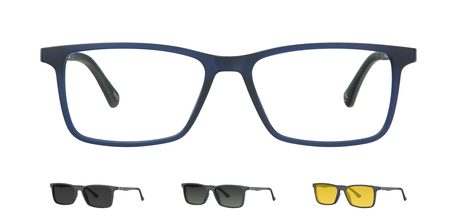 Optical frame with clip-on...