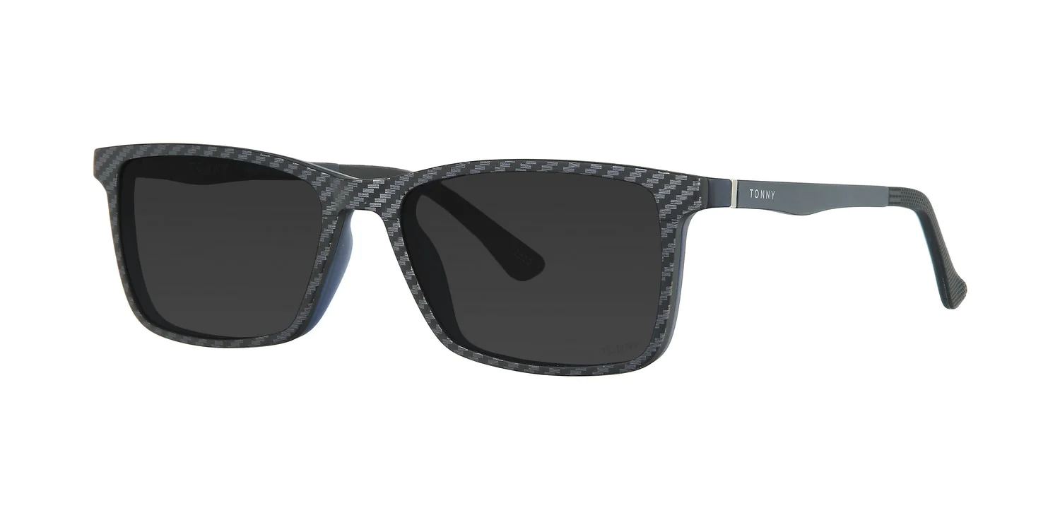 Optical frame with clip-on TONNY 48368C2-CL3