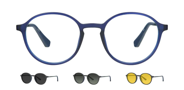 Optical frame with clip-on TONNY 48371C2-CL3