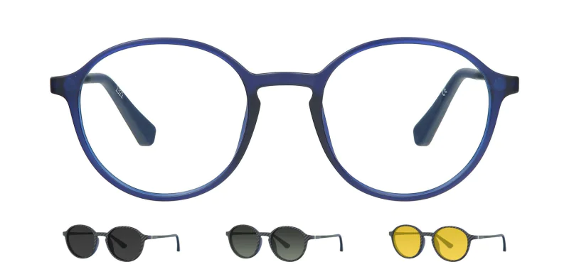 Optical frame with clip-on TONNY 48371C2-CL3