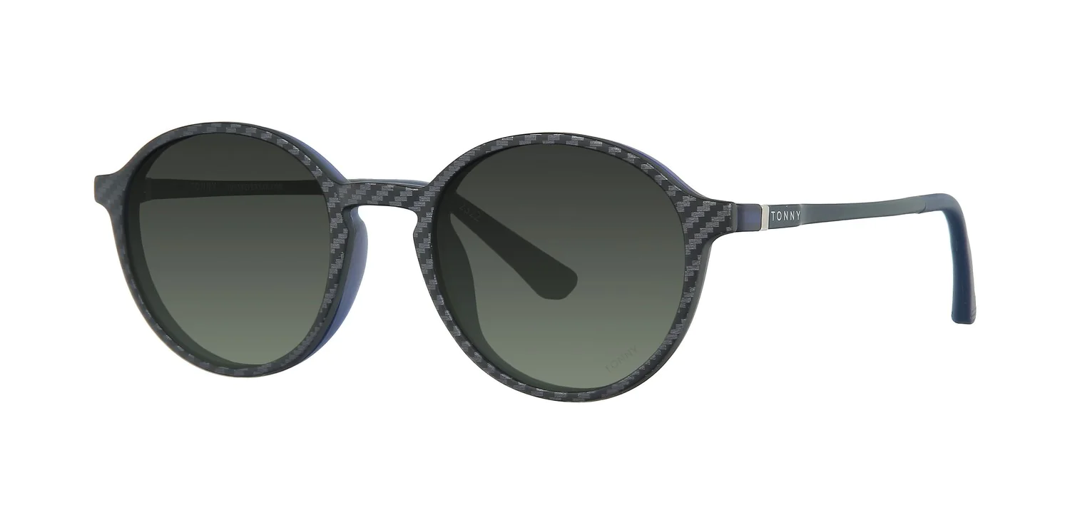 Optical frame with clip-on TONNY 48371C2-CL3