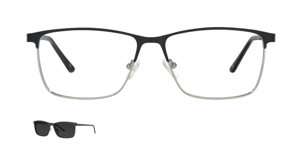Optical frame with clip-on TONNY 48378C2-CL1