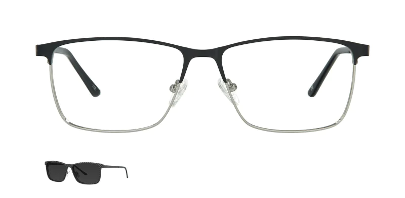 Optical frame with clip-on TONNY 48378C2-CL1