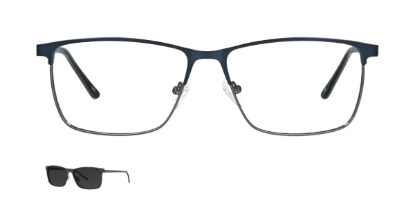 Optical frame with clip-on TONNY 48378C3-CL1
