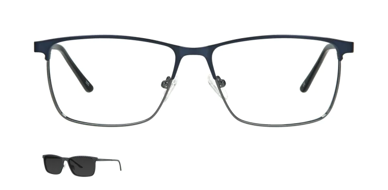 Optical frame with clip-on TONNY 48378C3-CL1