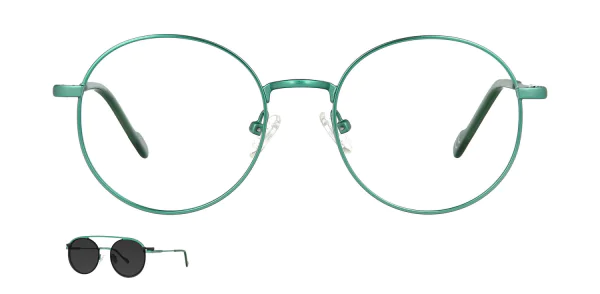 Optical frame with clip-on TONNY 48383C4-CL1