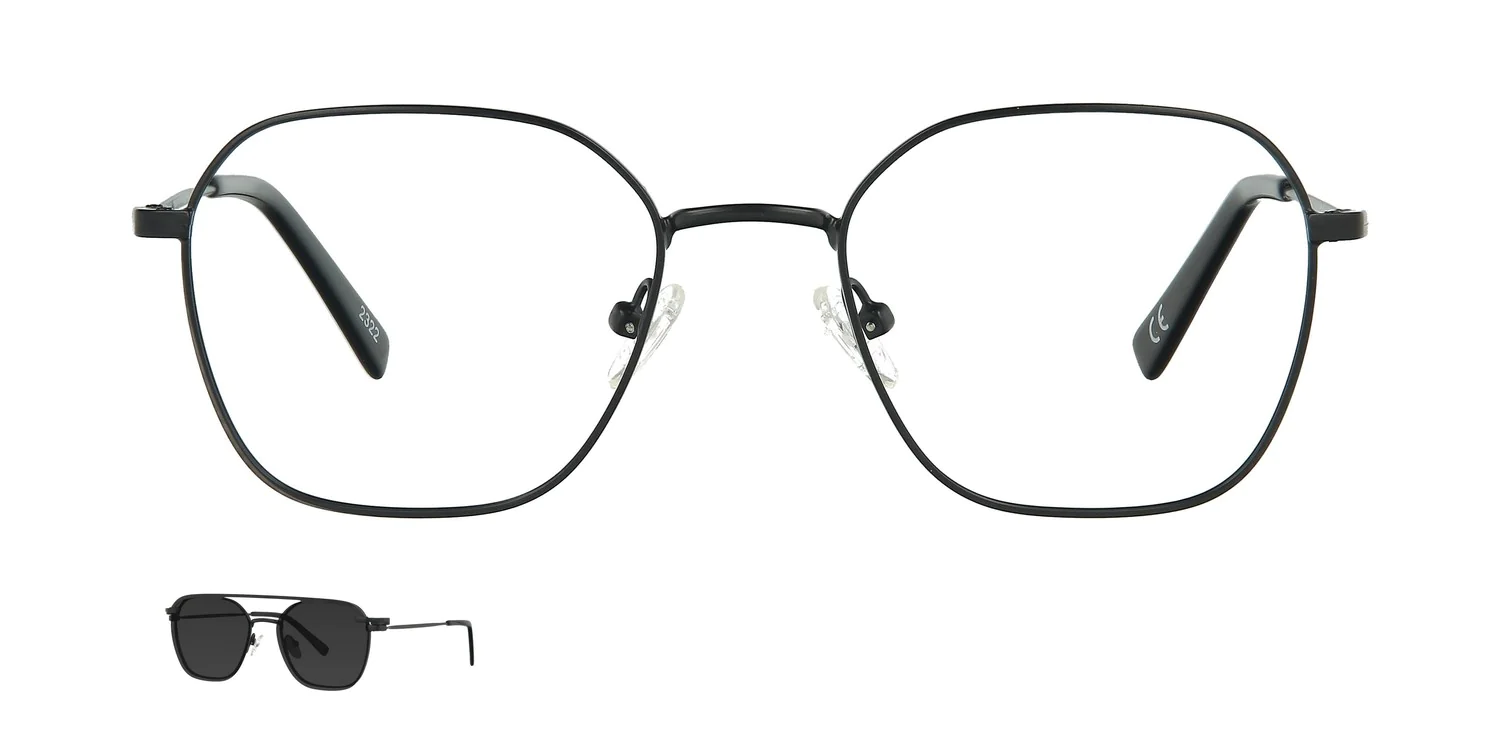 Optical frame with clip-on...