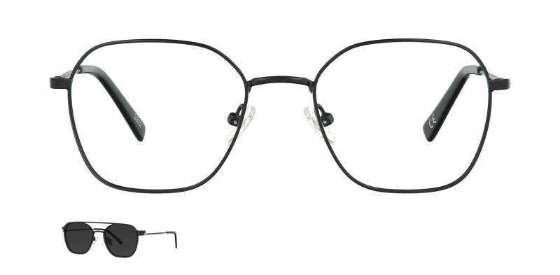 Optical frame with clip-on TONNY 48384C1-CL1