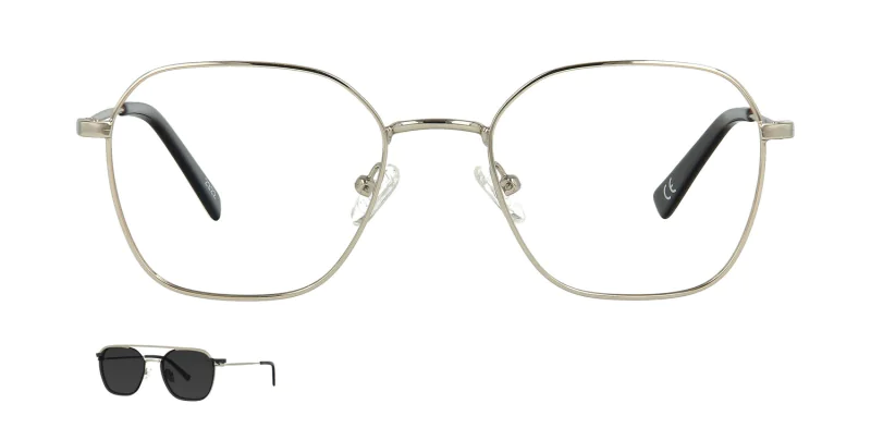 Optical frame with clip-on TONNY 48384C2-CL1