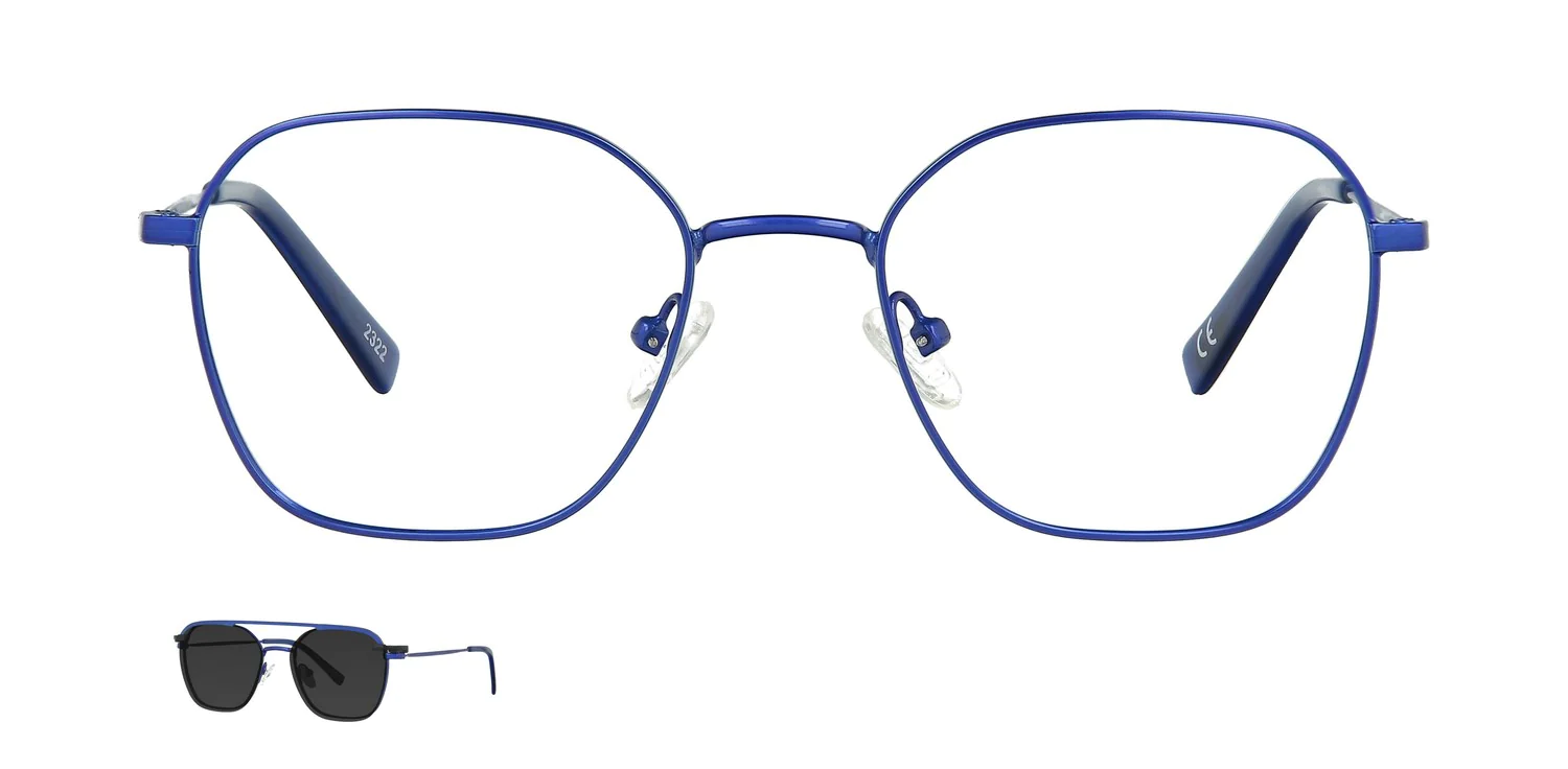 Optical frame with clip-on...