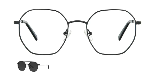 Optical frame with clip-on TONNY 48385C2-CL1