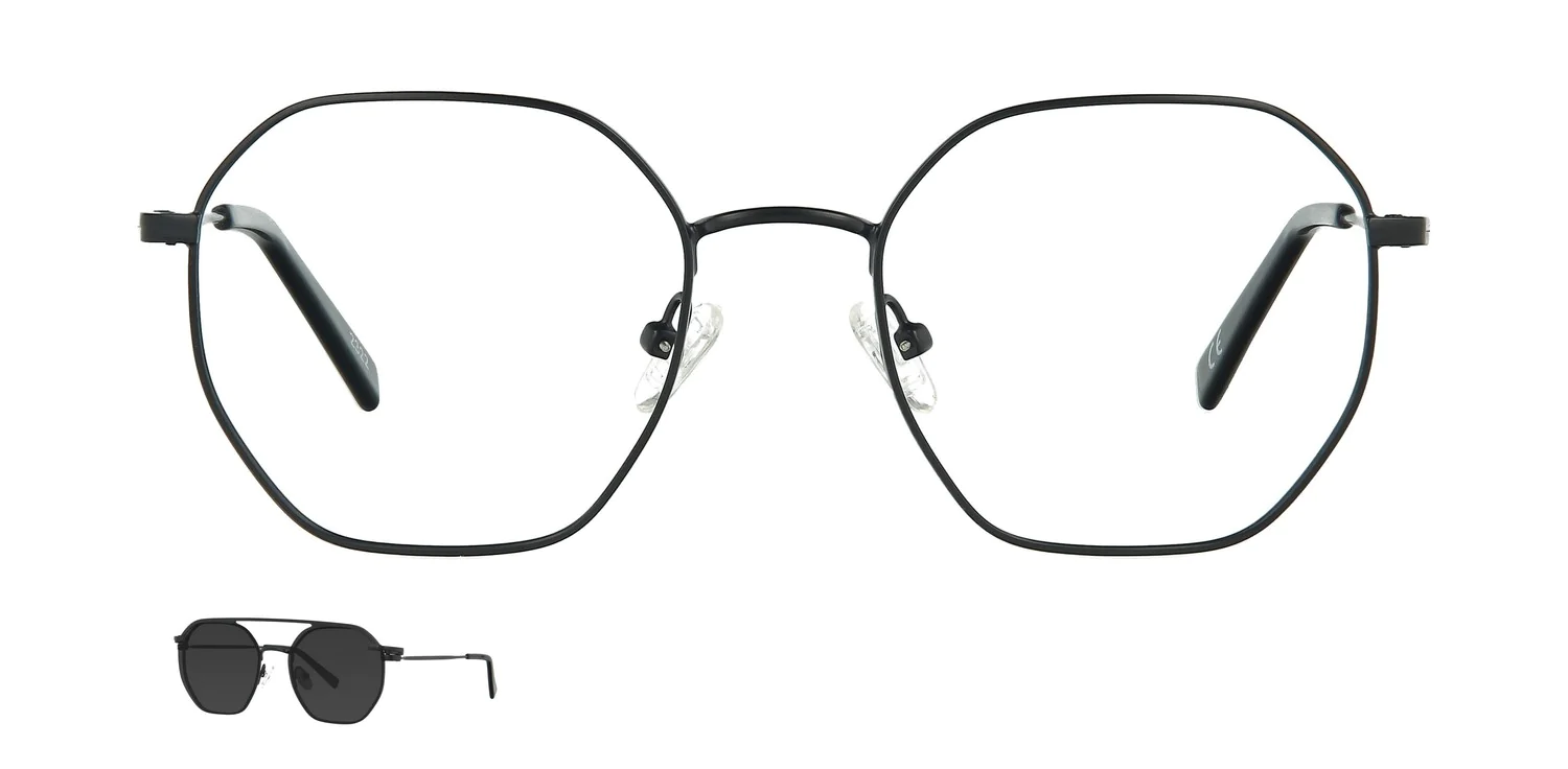 Optical frame with clip-on...