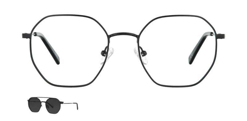 Optical frame with clip-on TONNY 48385C2-CL1