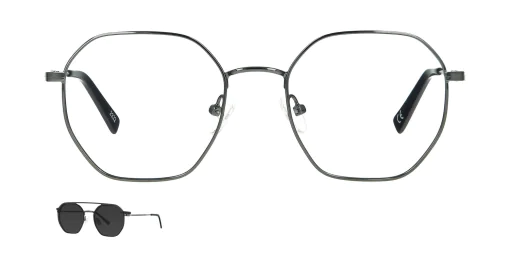 Optical frame with clip-on TONNY 48385C3-CL1