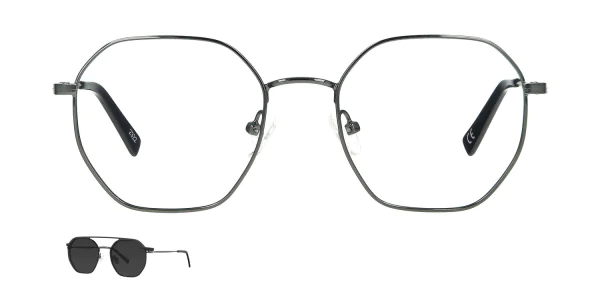 Optical frame with clip-on TONNY 48385C3-CL1
