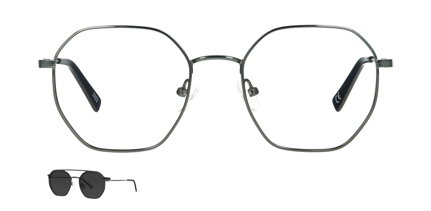 Optical frame with clip-on...
