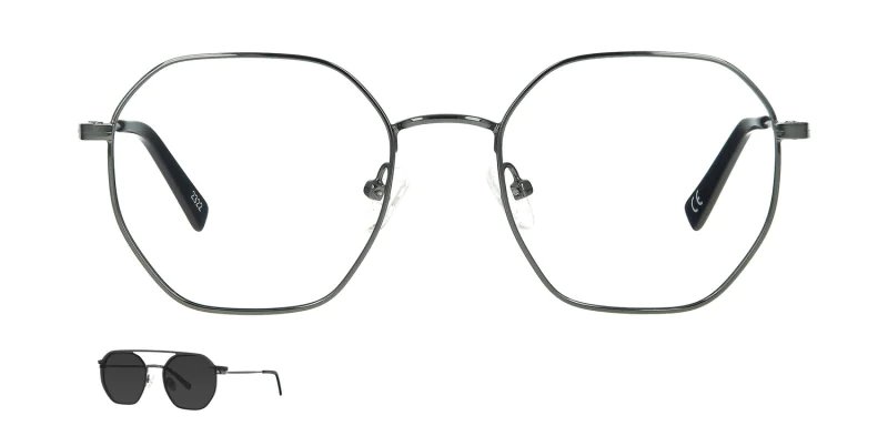 Optical frame with clip-on TONNY 48385C3-CL1