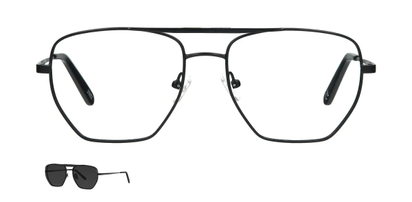 Optical frame with clip-on TONNY 48386C1-CL1