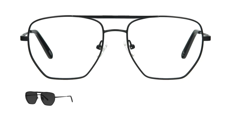 Optical frame with clip-on TONNY 48386C1-CL1