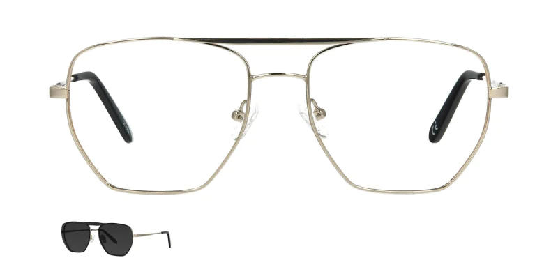 Optical frame with clip-on TONNY 48386C2-CL1