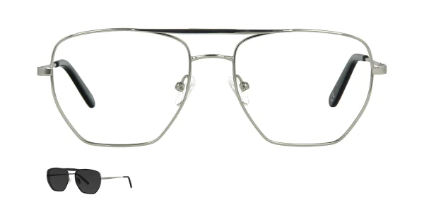 Optical frame with clip-on TONNY 48386C3-CL1