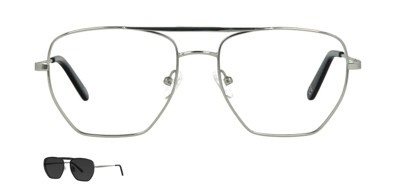 Optical frame with clip-on TONNY 48386C3-CL1