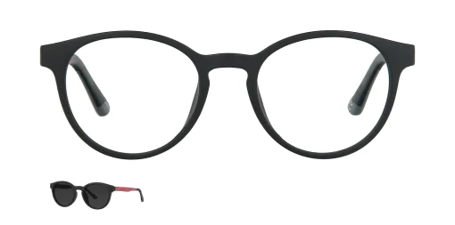 Optical frame with clip-on TONNY 48388C1-CL1