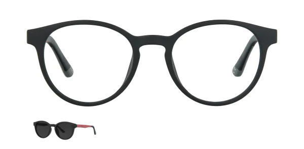Optical frame with clip-on TONNY 48388C1-CL1
