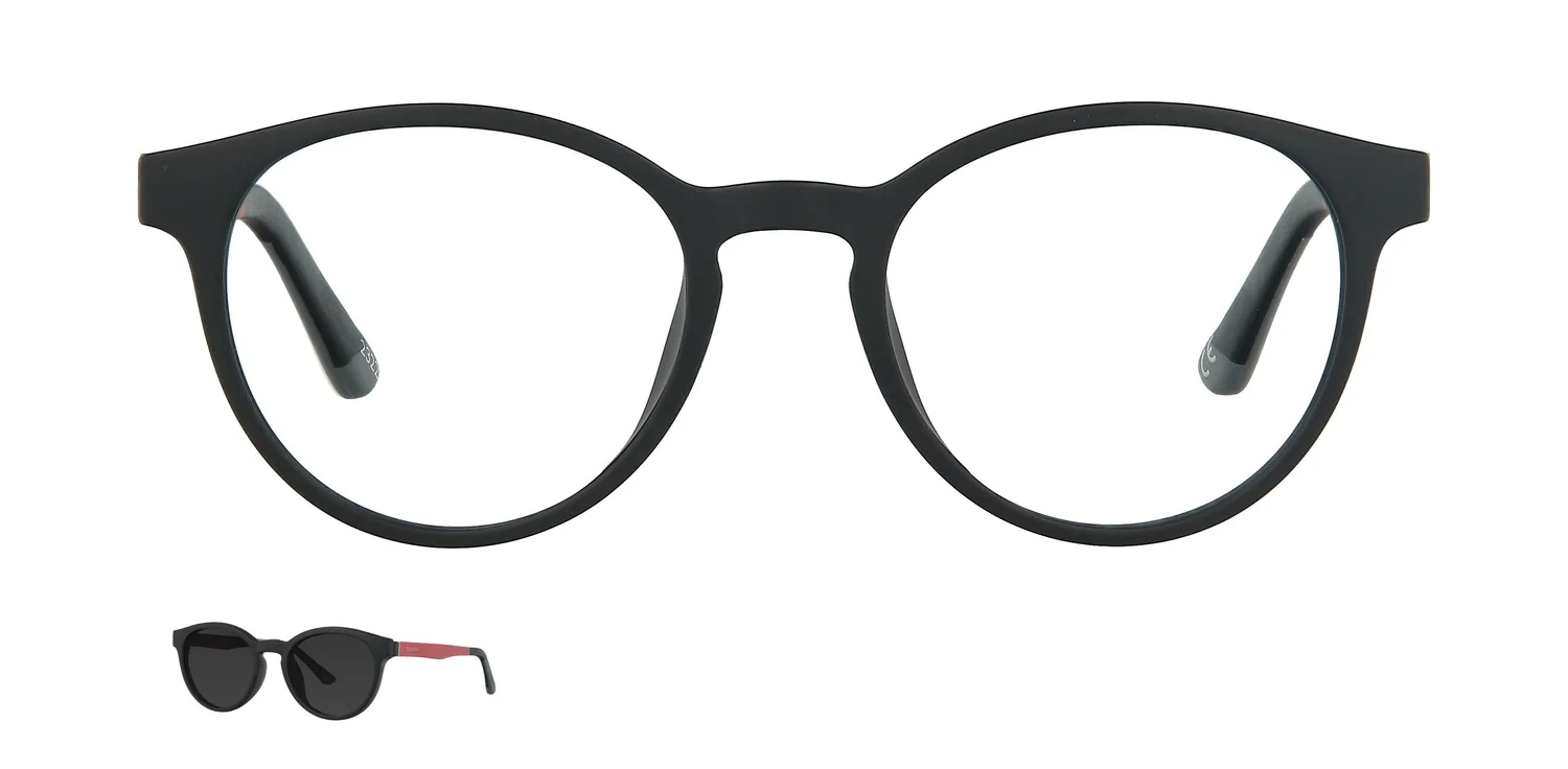 Optical frame with clip-on...